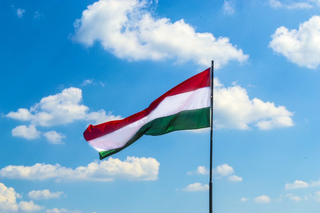 flag, hungary, cloud